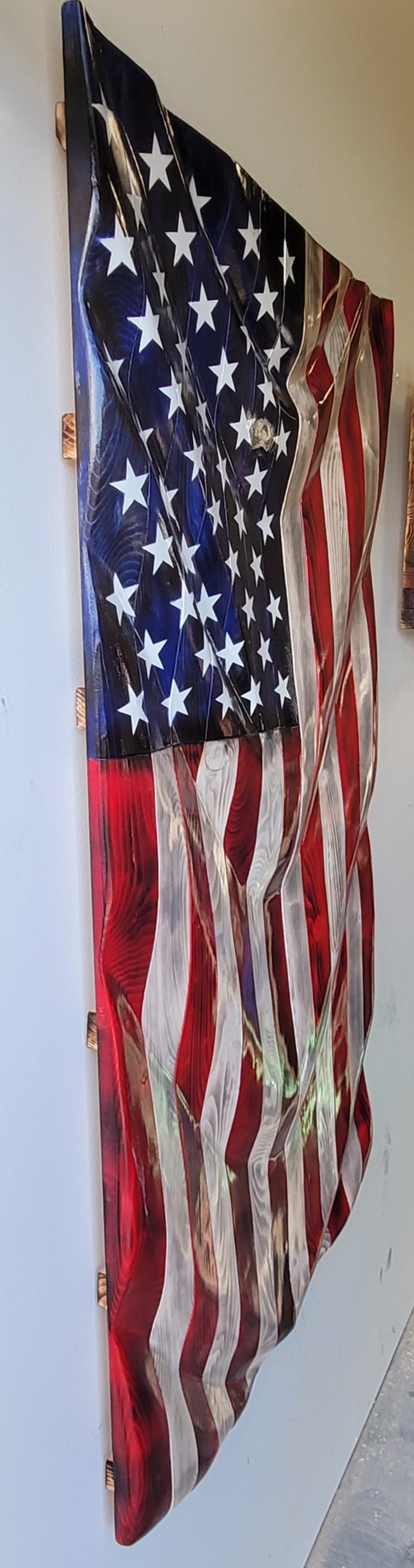 Custom Hand Carved Flags
