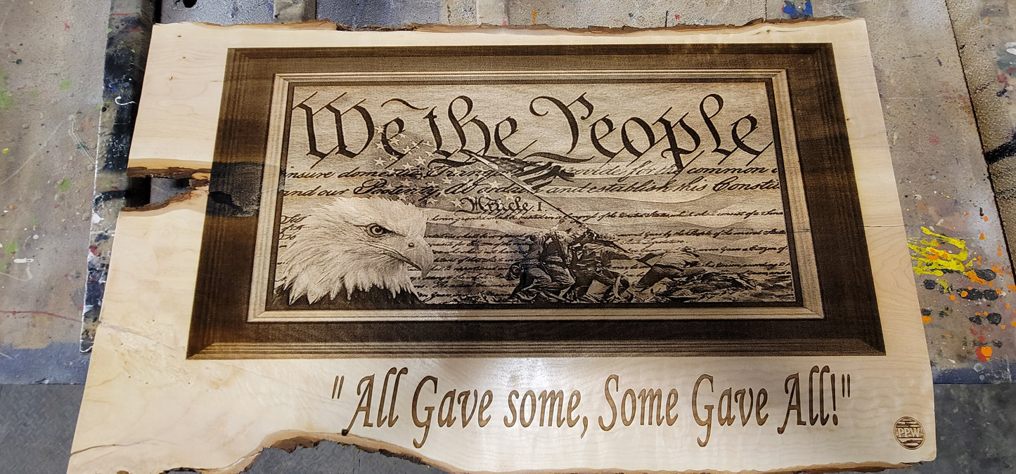 Custom 3d laser work