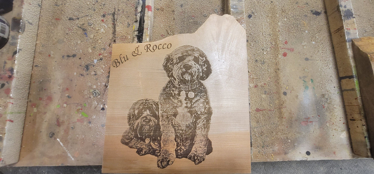 Custom 3d laser work