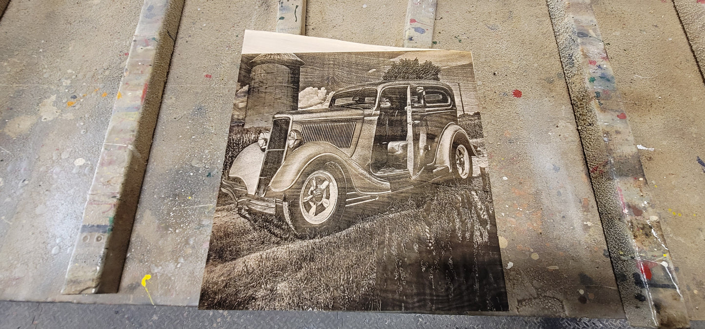 Custom 3d laser work