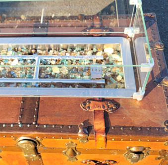 Steamer trunk fire pits